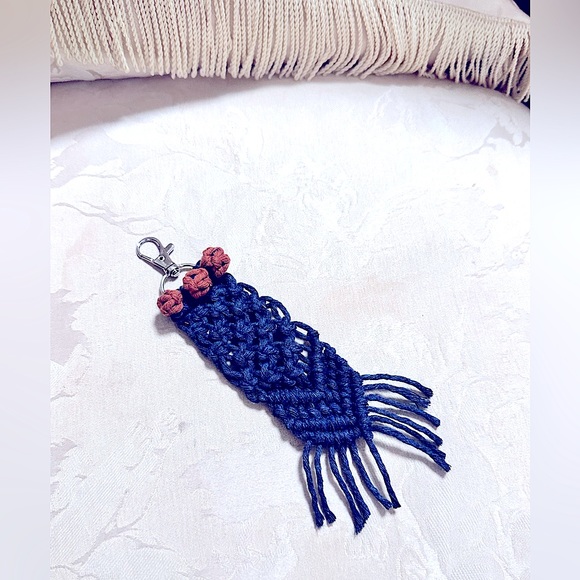 Modern Bohemian Stylish Macrame Keychains: Knotted 2 Perfection, In Every Color - Picture 3 of 16